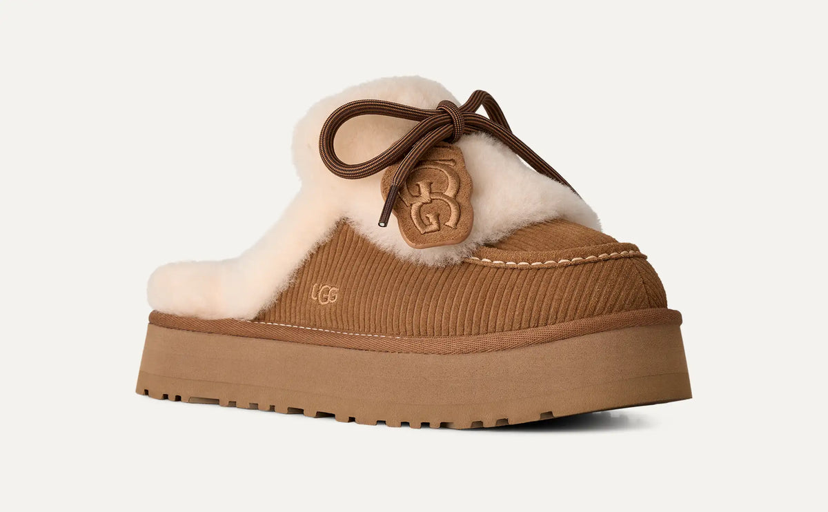 Disquette Heritage Platform Slippers – Chestnut Brown