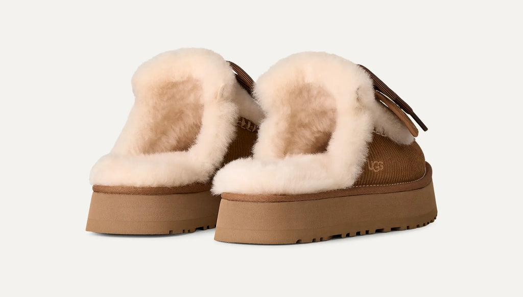 Disquette Heritage Platform Slippers – Chestnut Brown