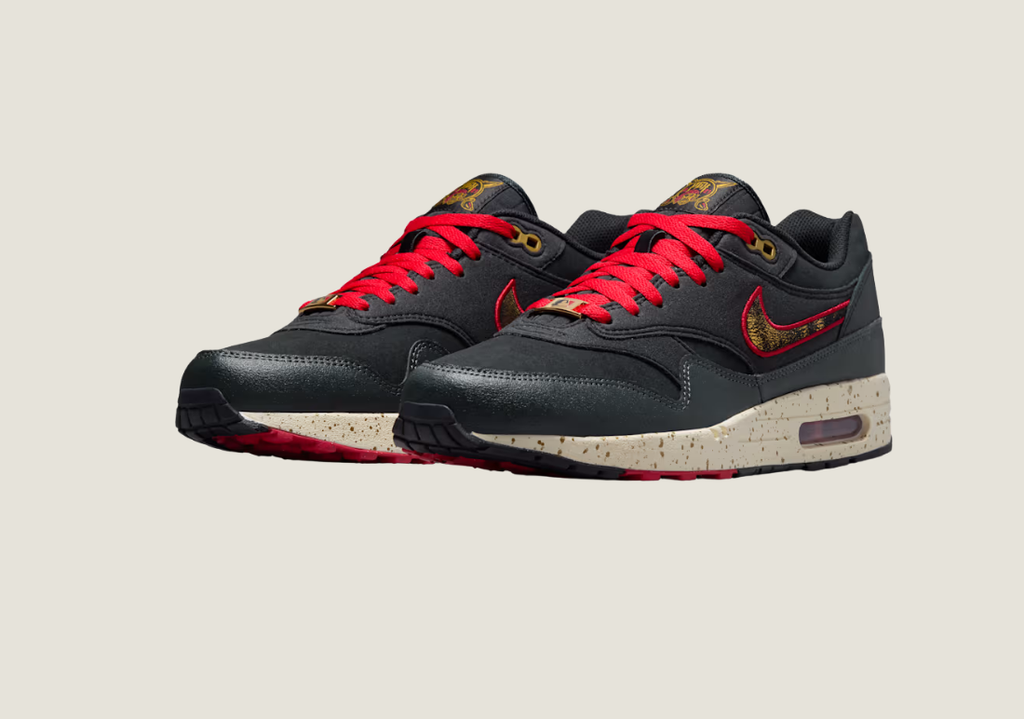 Air Max 1 "Pirates" Black/Coconut Milk/Gym Red