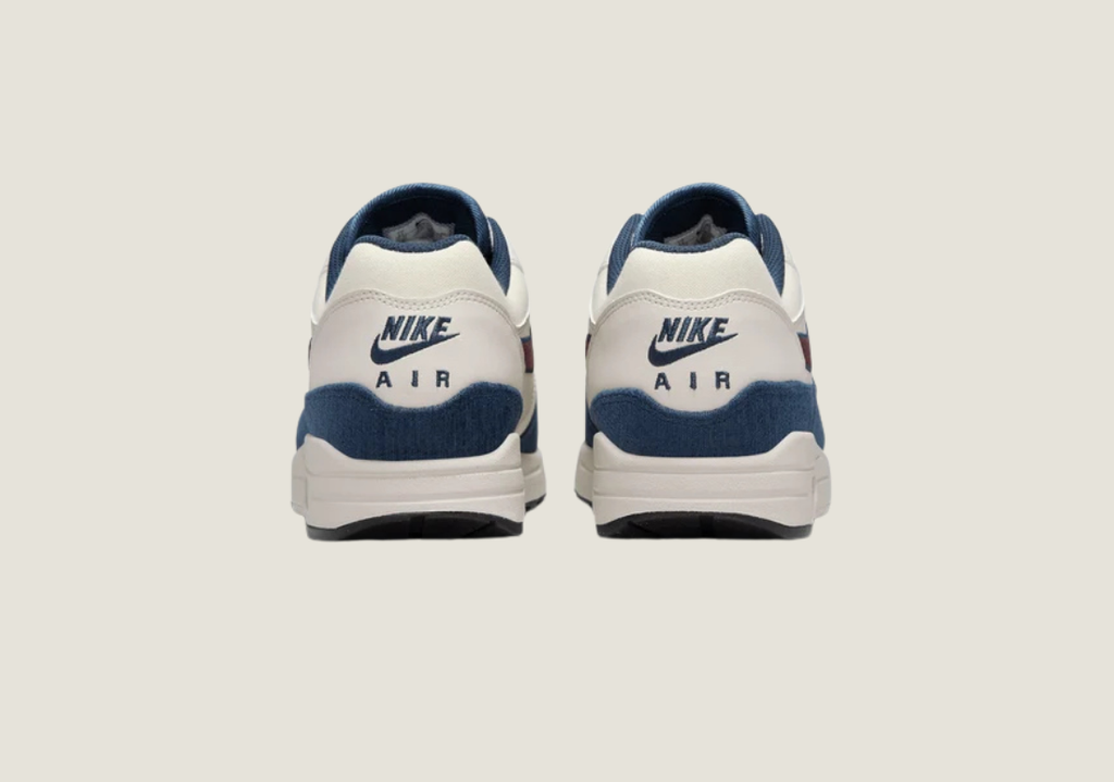 Air Max 1 "Notebook Doodles"  Sail / Navy / Burgundy