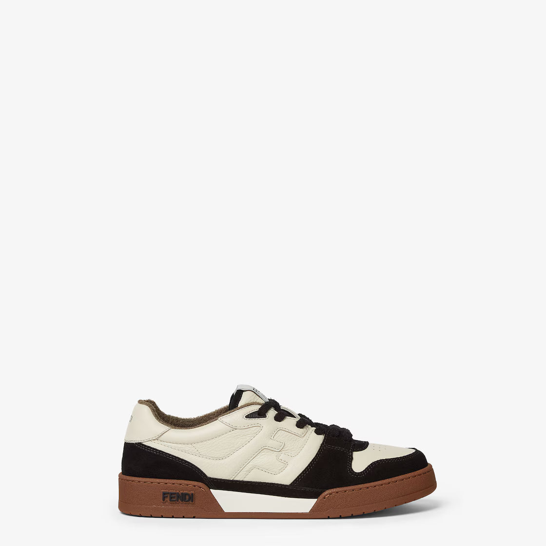 Match Low Top Sneakers – Cream & Brown