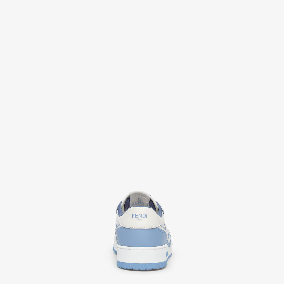 Match Lace-Up Sneakers – White & Light Blue