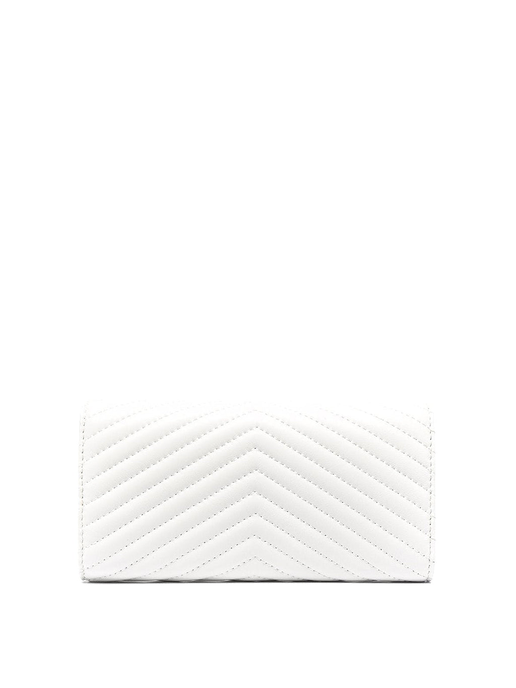 Love Birds Quilted Leather Wallet – White