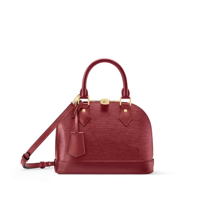 Alma BB Red Monogram Print
