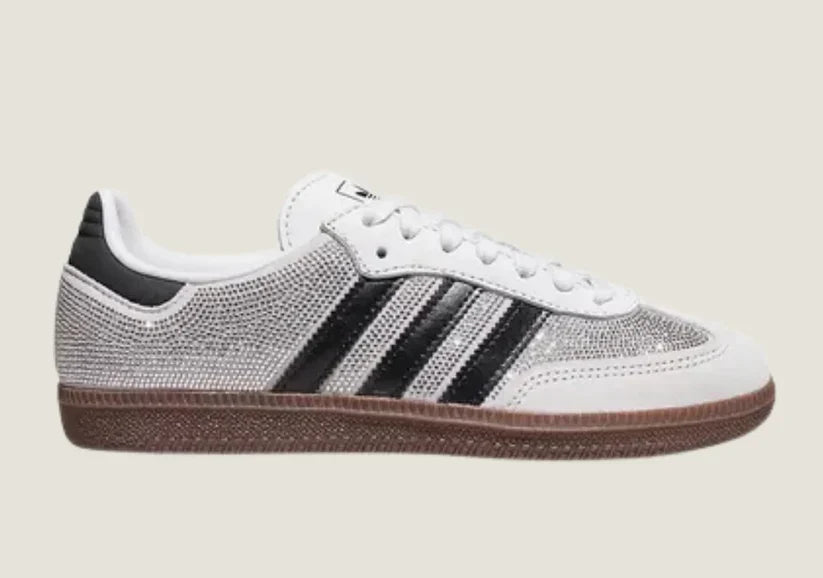 SAMBA OG RHINESTONE-EMBELLISHED TRAINERS