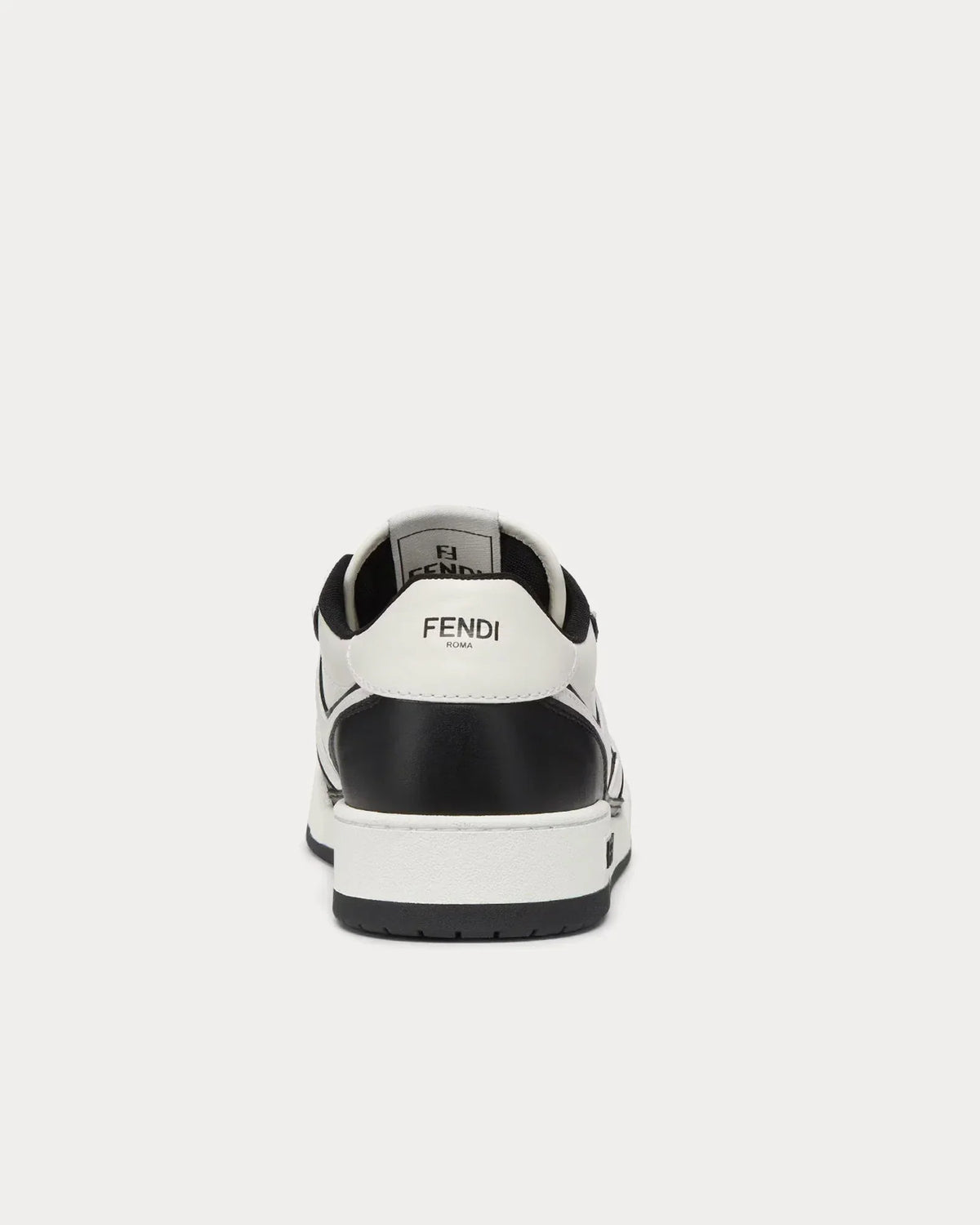Match Leather Low Top Sneakers – Black & White