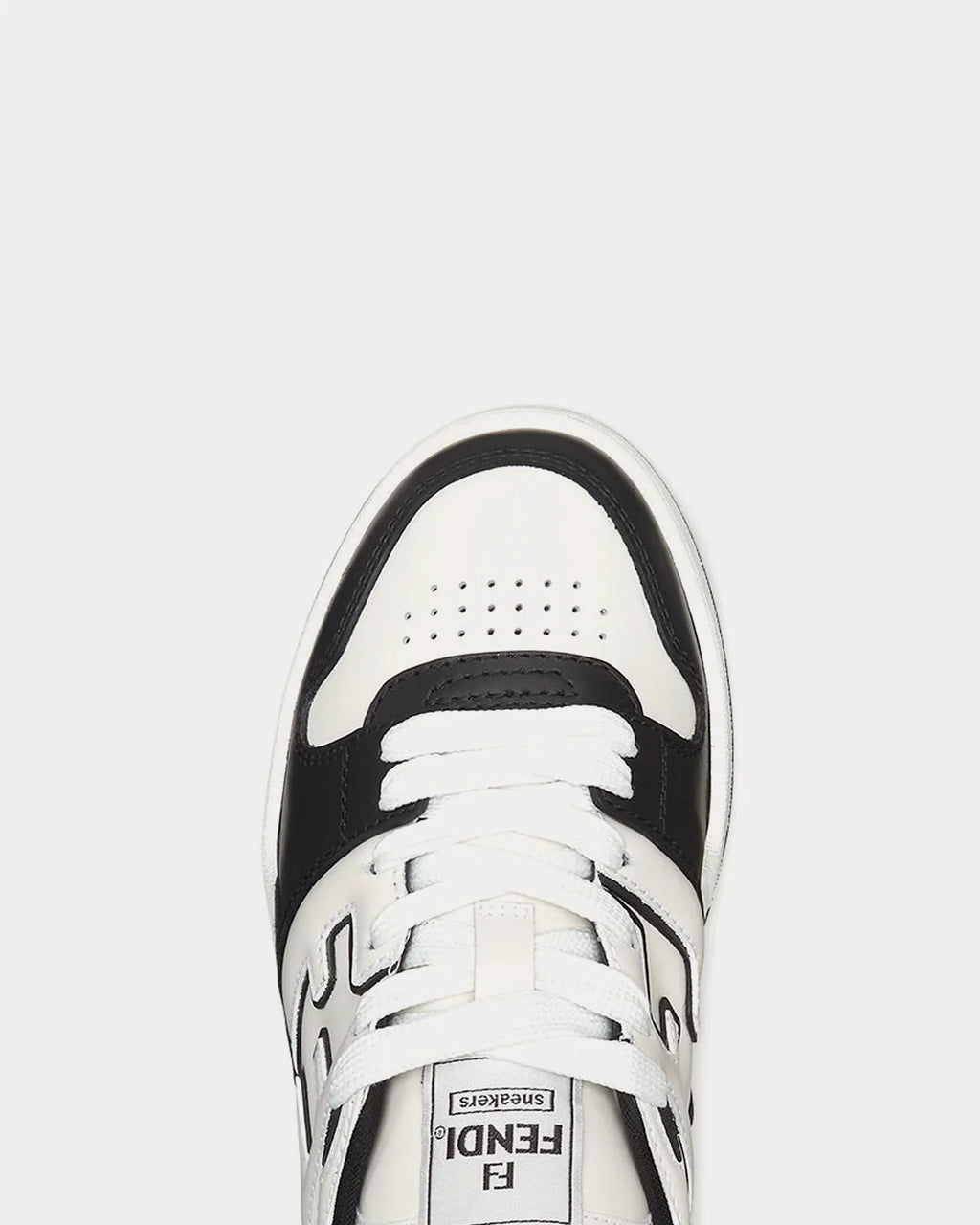Match Leather Low Top Sneakers – Black & White