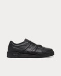Match Leather Low Top Sneakers – Triple Black